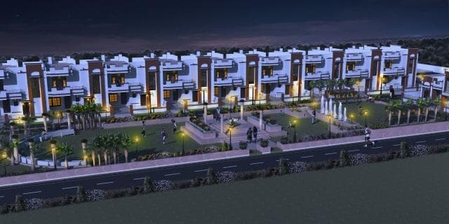 White House Night View Render